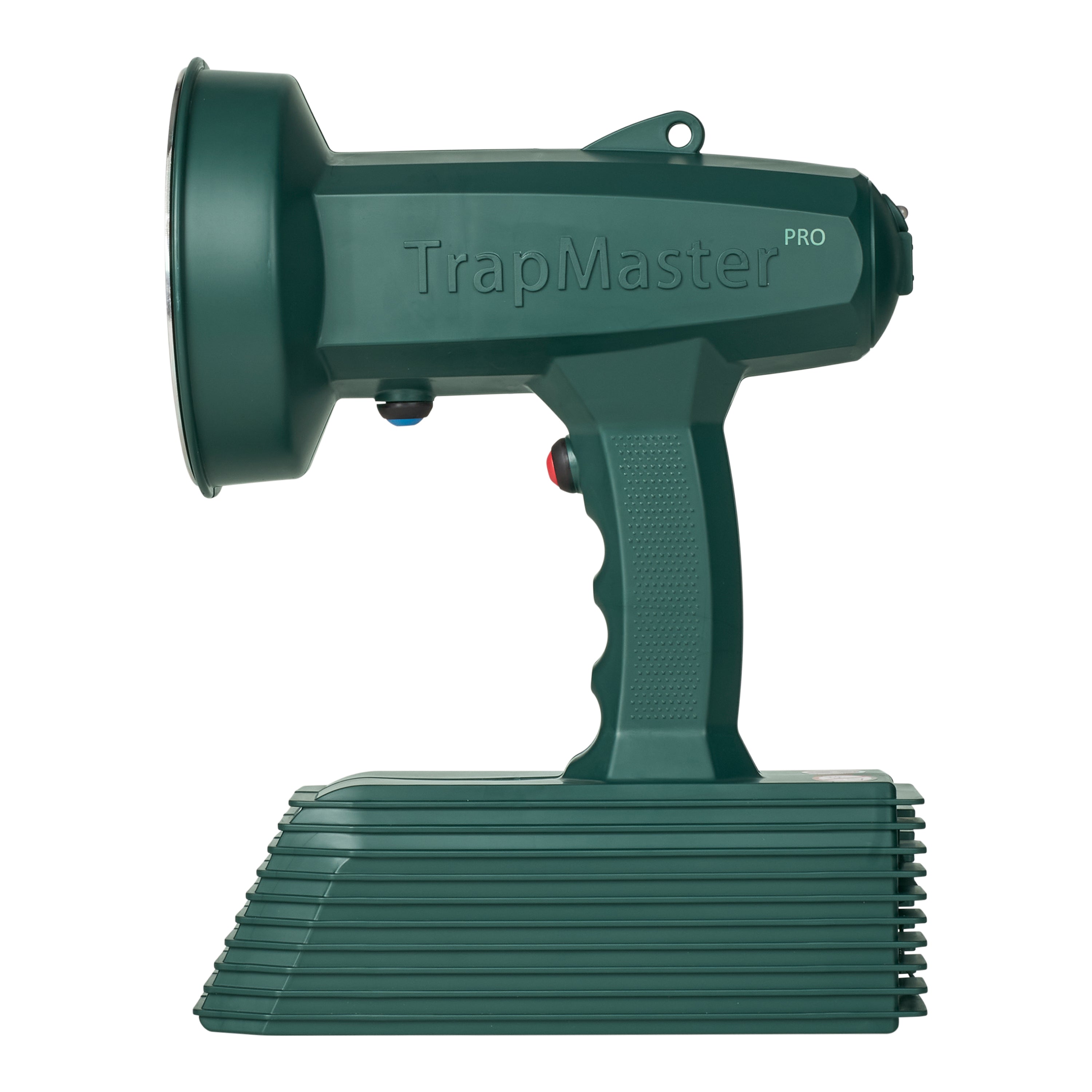 Green TrapMaster Pro device on a white background